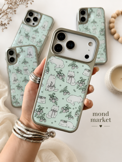 کپی - قاب دور کروم گربه سبز Iphone 11 Pro Max